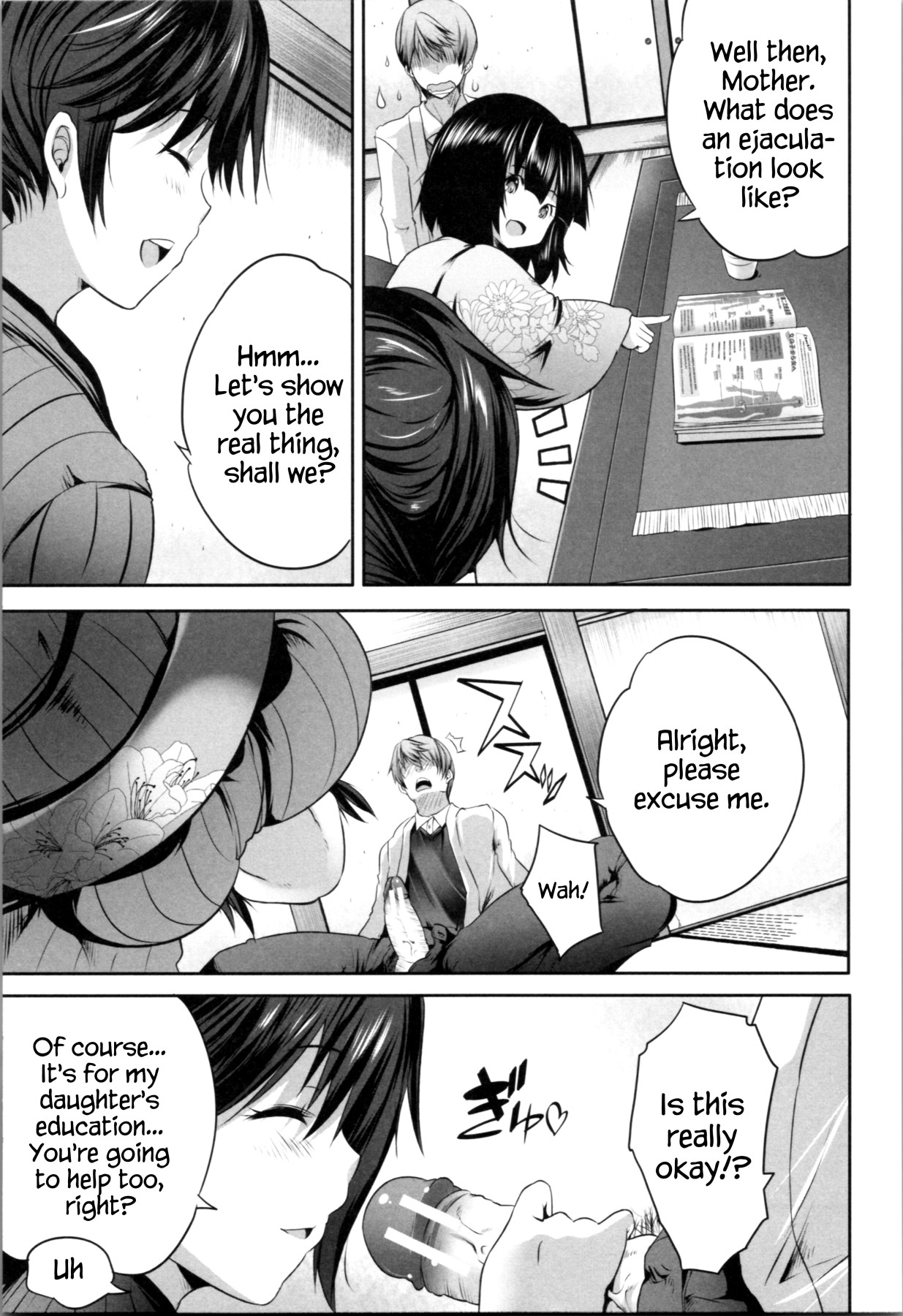 Hentai Manga Comic-Even Though I Didn't Do Anything I Got Reverse Raped By This Mom!-Read-129